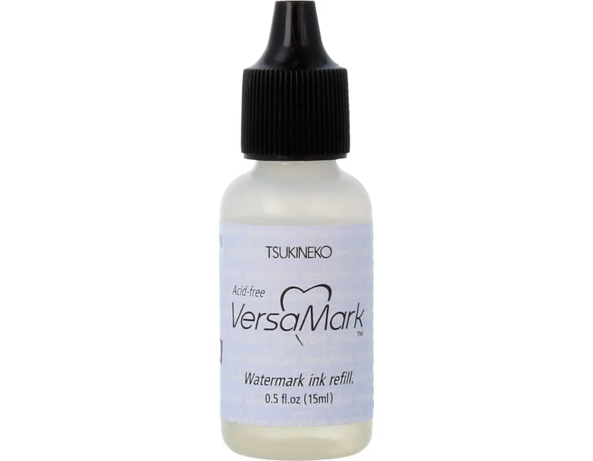 Tsukineko VersaMark Inker 0.5 fl oz | Clear Watermark Ink for Scrapbooking & Stamping — 0.5 fl oz