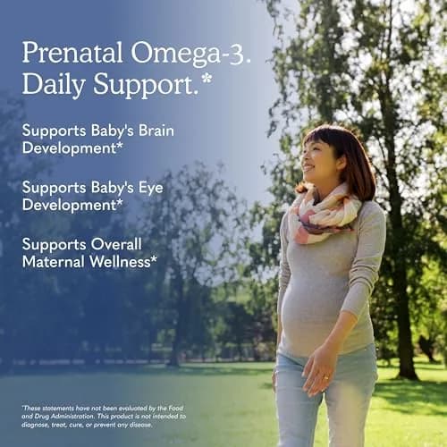 Garden of Life Prenatal DHA Omega 3 Fish Oil Supplement Lemon 60 Softgels | Supports Baby's Brain Development thumbnail 5