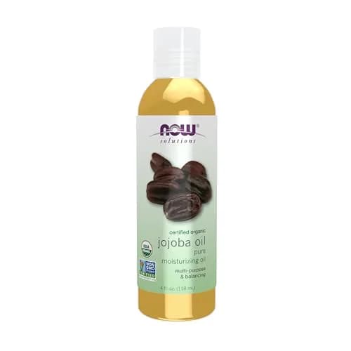 NOW Solutions Organic Jojoba Oil Moisturizing Multi-Purpose 120ml (4 fl. oz) | Pure Cold-Pressed Carrier Oil for Skin & Hair thumbnail 1