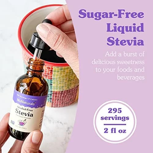 Nunaturals Liquid Stevia Sweetener, Unflavored Alcohol-Free, 2oz | Zero-Calorie Sugar Substitute for Healthy Diets thumbnail 2