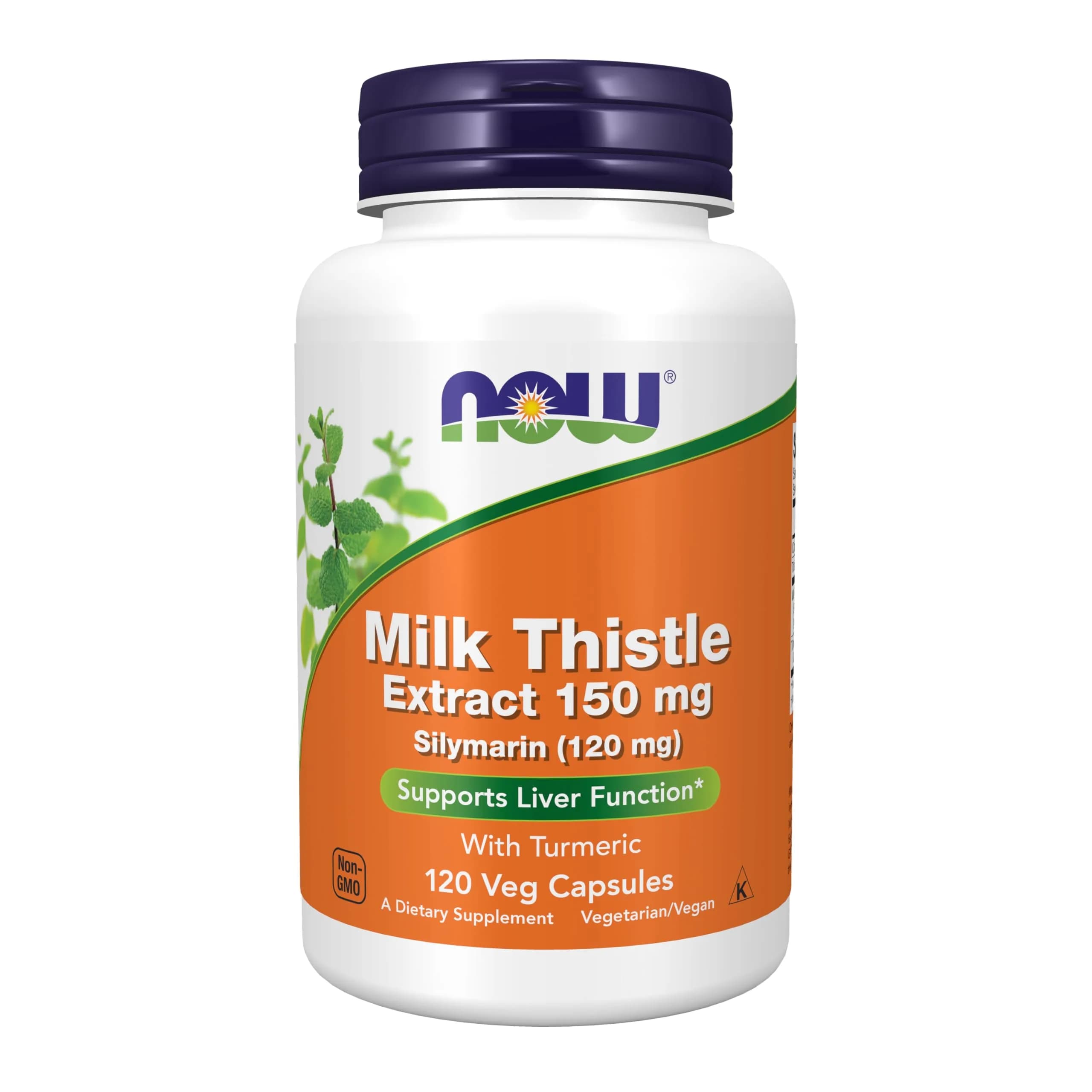 NOW Foods Silymarin Milk Thistle Extract 150 mg with Turmeric | Supports Liver Function - main product image