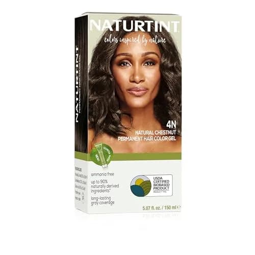 Naturtint 4N Natural Chestnut Permanent Hair Color 5.07 Fl Oz | Up to 100% Gray Coverage, Ammonia Free, Vegan, Long Lasting thumbnail 1
