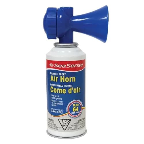 SeaSense Air Horn – Large Size (3.5 oz), 118 dB – Loud 1 Mile Range, Meets EPA & USCG Standards – Great for Boat & Marine Safety thumbnail 1