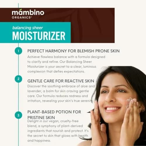 Mambino Organics Hydra-Firming Face Moisturizer for Oily Skin | Lightweight Hydrating Anti-Aging Care, Cruelty-Free, 1-Pack thumbnail 4