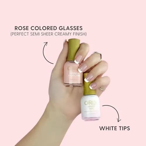 Orly French Manicure Nail Polish Sheer Rose Creme 17ml (0.6 Fl Oz) | UV Inhibitors Prevent Fading thumbnail 3