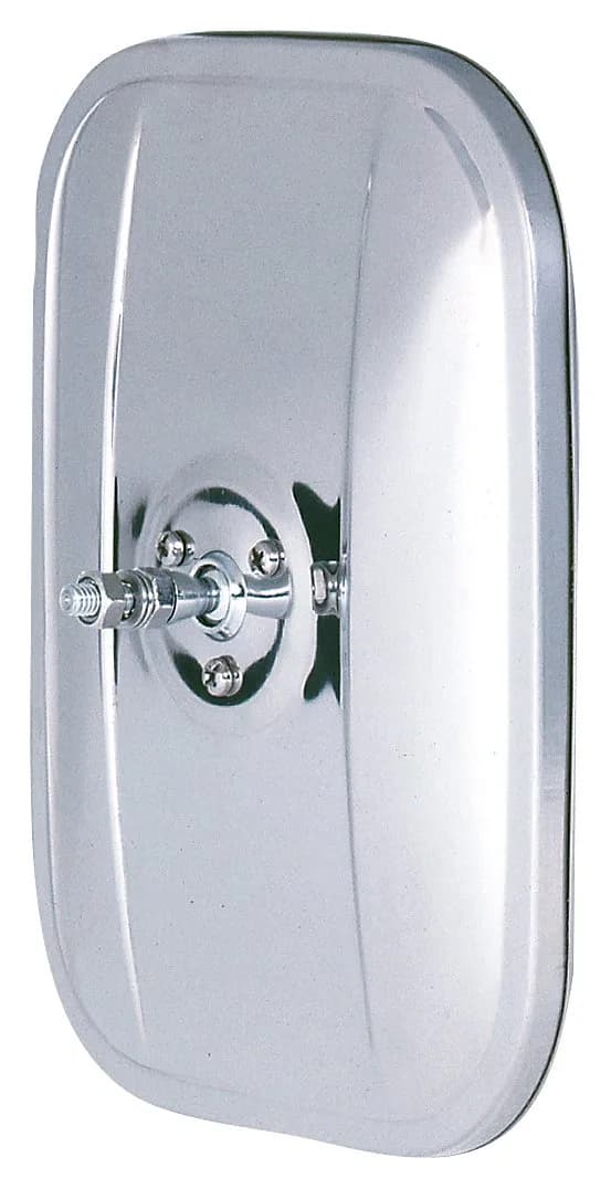 Replacement Fit System Mirrors Universal Replacement Mirror Head - 5" x 7" Glass, Stainless Steel Housing, Easy Install for Cars & Trucks