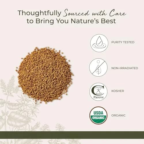 Starwest Botanicals Organic Whole Fenugreek Seeds 16 Ounce | Kosher & USDA Certified thumbnail 4