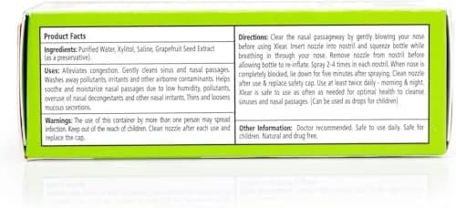 Xlear Nasal Spray with Xylitol 0.75 Fl Oz | Natural Sinus Relief for Allergies & Congestion thumbnail 2