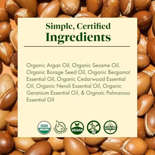 SanRe Organic Skinfood Argan Aura Serum 30ml | USDA Organic Anti-Aging & Clearing thumbnail 4