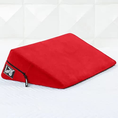 Liberator Wedge Intimate Sex Positioning Pillow, Red Microfiber, 24 inch | 27° angle for deeper penetration & G-spot thumbnail 4