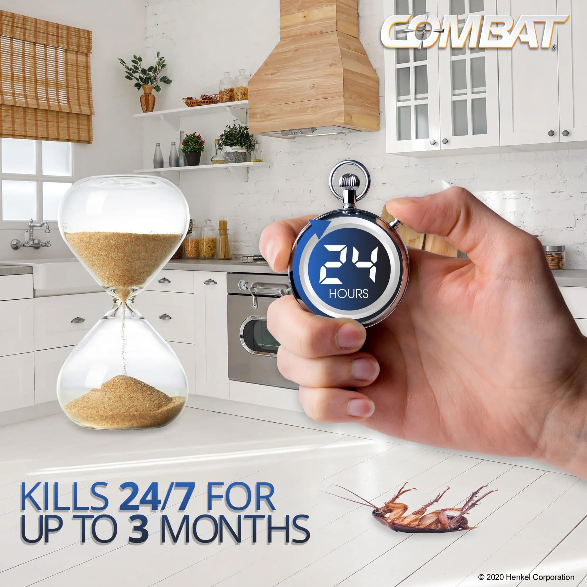 Combat Max Large Roach Killing Bait Stations 8 Count | Kills Roaches Continuously for 3 Months - view 7