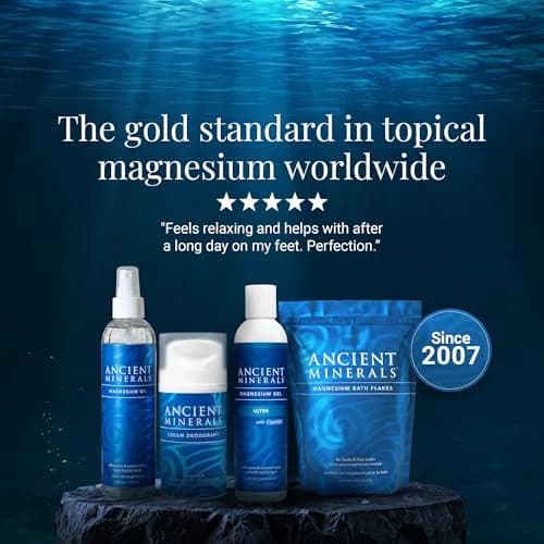 Ancient Minerals Magnesium Oil Spray, Zechstein Chloride, 8oz | Pure Transdermal Magnesium for Skin & Muscle Support thumbnail 8