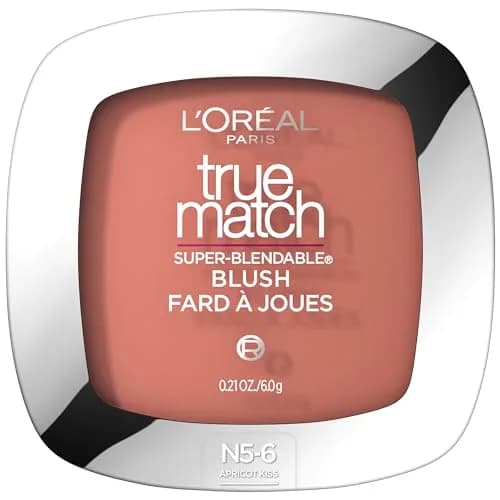 L'Oreal Paris True Match Super-Blendable Powder Blush Apricot Kiss 5.95g (0.21 Oz) | Natural Shimmer for Cheekbones thumbnail 1