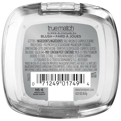 L'Oreal Paris True Match Super-Blendable Powder Blush Apricot Kiss 5.95g (0.21 Oz) | Natural Shimmer for Cheekbones thumbnail 2
