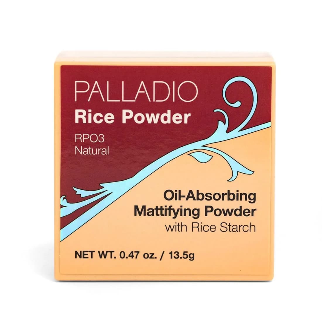 Palladio Natural Rice Powder Loose Setting Powder 17g (0.6 Oz) | Absorbs Oil for Flawless Matte Finish — Natural