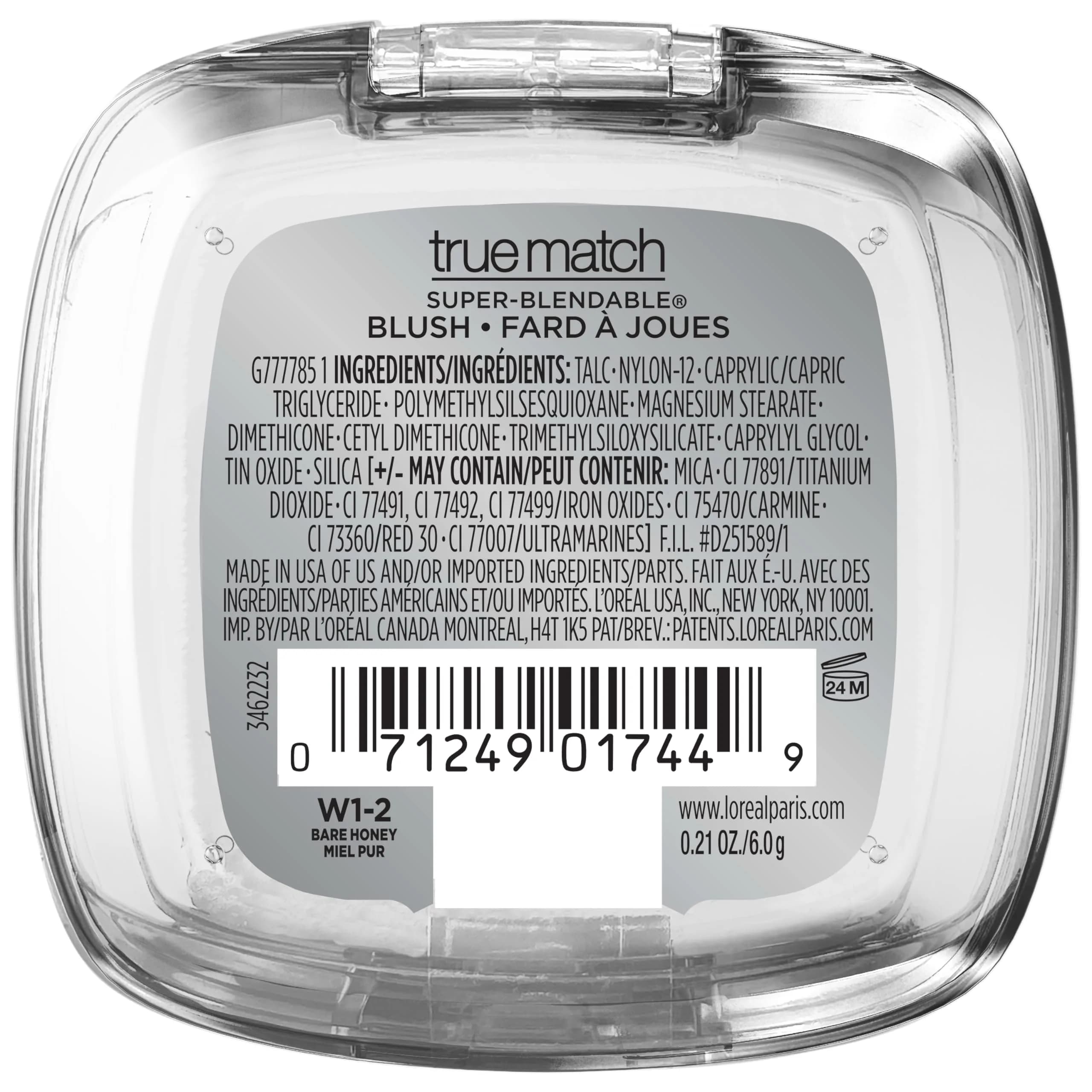 L'Oreal Paris True Match Super-Blendable Powder Blush, Bare Honey, 5.95g (0.21 Oz) | Natural Finish for All Skin Tones - view 7
