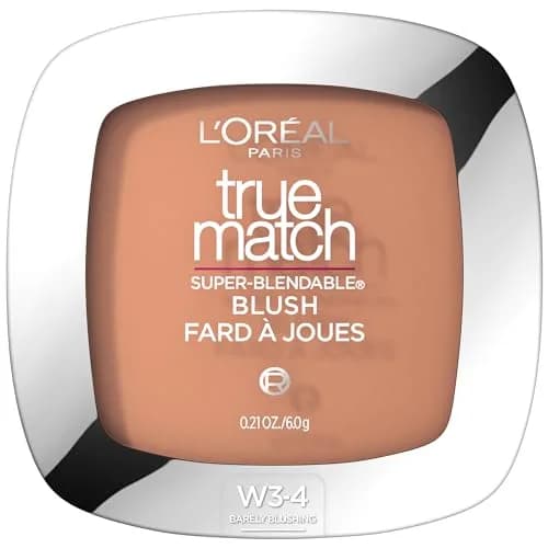 L'Oreal Paris True Match Super-Blendable Powder Blush, Barely Blushing, 6g (0.21 Oz) | Natural Radiant Finish thumbnail 1