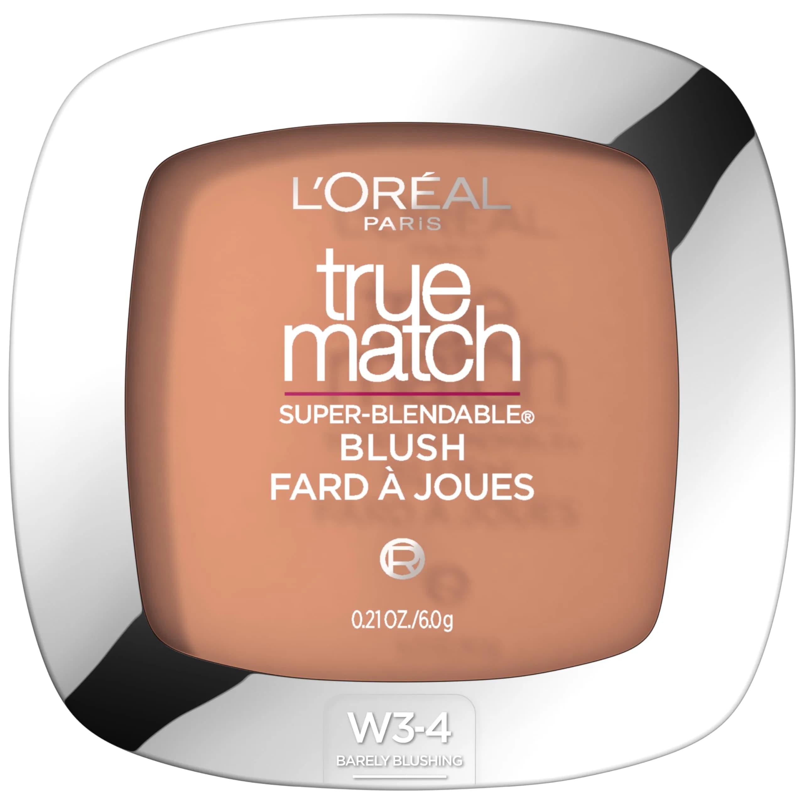 L'Oreal Paris True Match Super-Blendable Powder Blush, Bare Honey, 5.95g (0.21 Oz) | Natural Finish for All Skin Tones — Barely Blushing