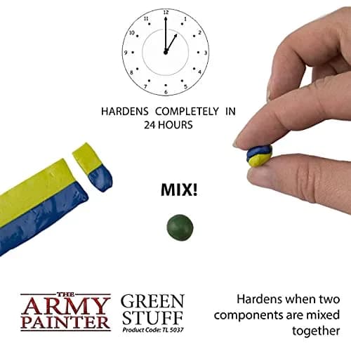 The Army Painter Green Stuff Kneadatite 20 cm Modelling Putty | Sculpt, Repair & Detail Miniatures thumbnail 3