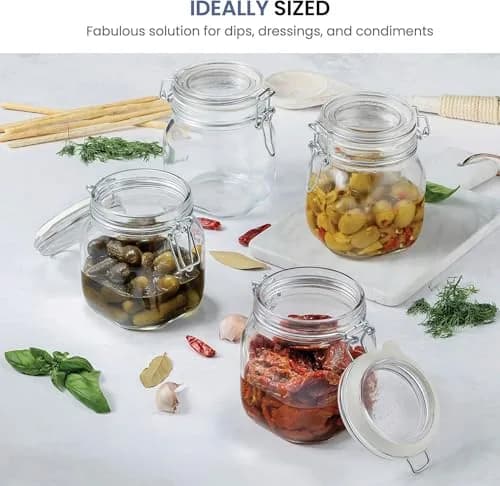 Bormioli Rocco Fido Glass Jar 25.25 oz | Airtight, Italian Craftsmanship, BPA-Free thumbnail 2