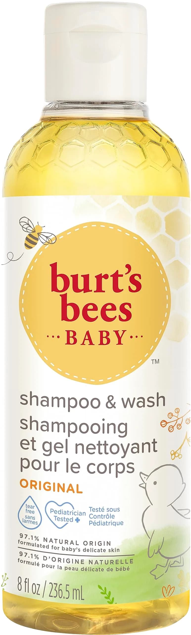 Burt's Bees Baby Bee Original Shampoo & Wash 236ml (8 Fl Oz) | Tear-Free Gentle Cleanser - main product image