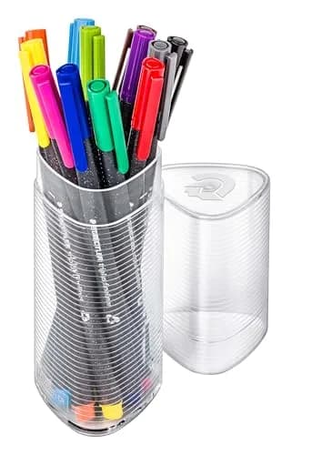 STAEDTLER Triplus Fineliner 0.3mm Pens 12 Color Set | Triangular Ergonomic Design, Water-Based Ink, Assorted Colors thumbnail 1