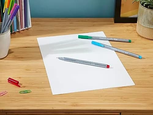 STAEDTLER Triplus Fineliner 0.3mm Pens 12 Color Set | Triangular Ergonomic Design, Water-Based Ink, Assorted Colors thumbnail 2