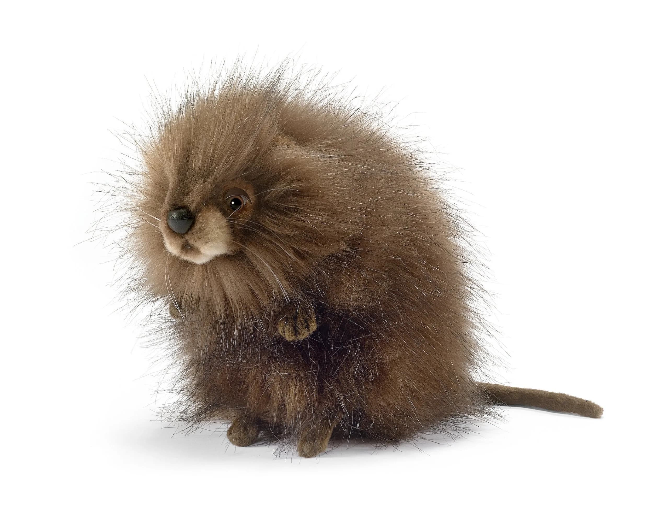 HANSA Muskrat Plush Toy 21.8 cm (8.66 in) | Hand Sculpted Woodland Animal - main product image