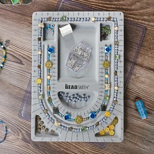 The Beadsmith Grey Flocked Bead Board with Cover, 34.9 cm (13.75 in) | Design Bracelets & Necklaces thumbnail 7