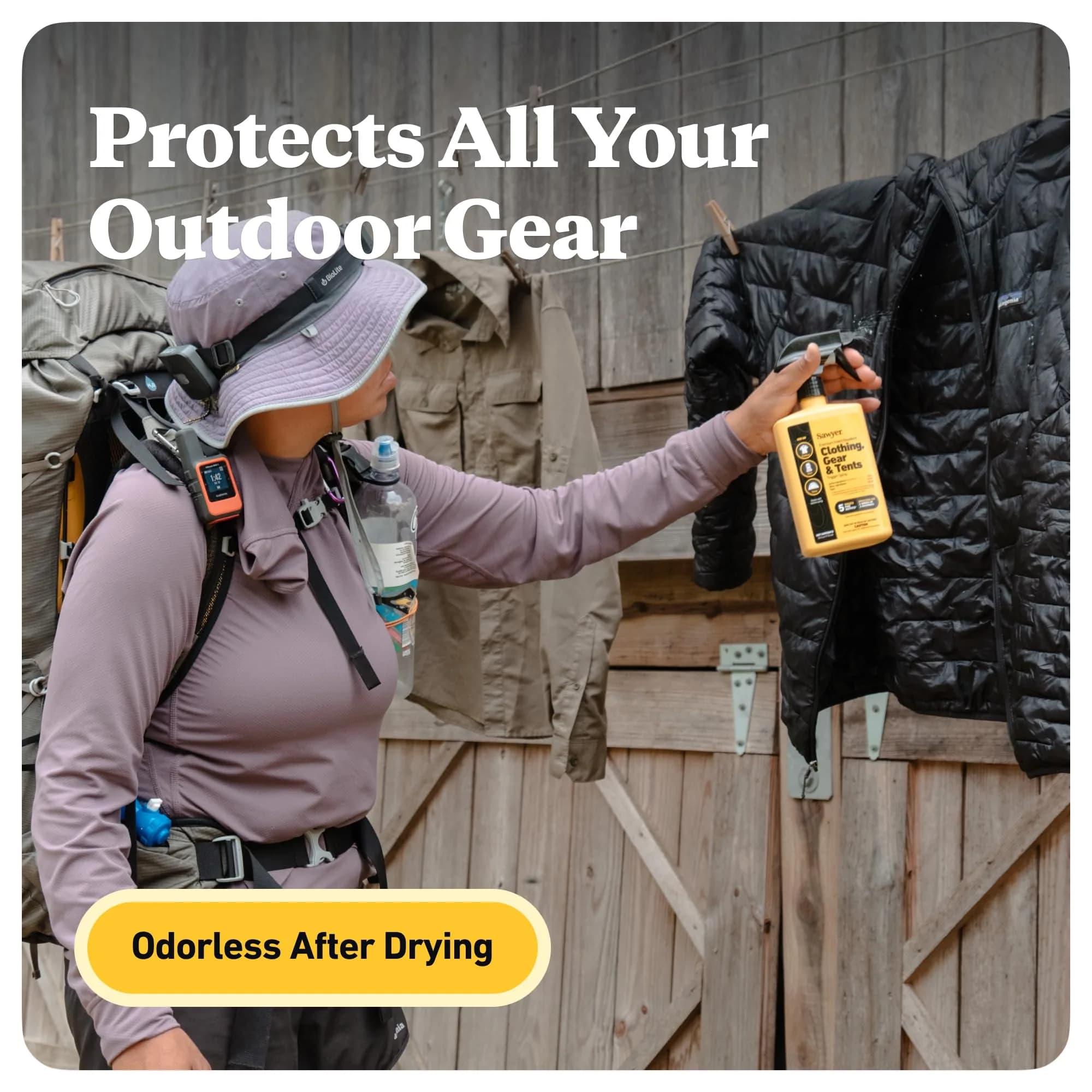 Sawyer Permethrin Insect Repellent Spray for Clothing & Gear, 709ml (24 Fl Oz) | Kills Ticks & Mosquitoes for 6 Weeks - view 5