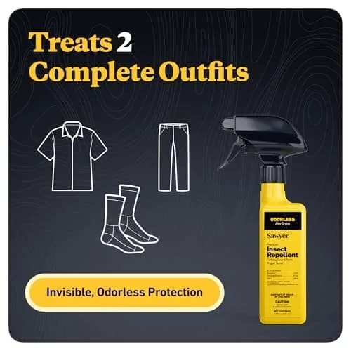 Sawyer Products Premium Permethrin Clothing Insect Repellent Trigger Spray 355ml (12 Fl Oz) | EPA Registered Repels Ticks & Mosquitoes thumbnail 2