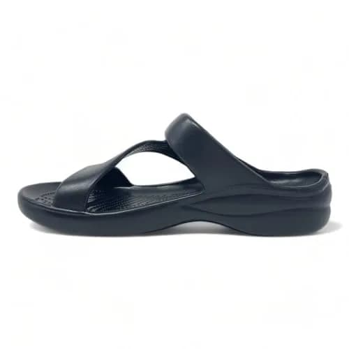 DAWGS Women's Z Sandals - Black, Size 7 | 1 inch heel for arch support, lightweight EVA comfort thumbnail 7