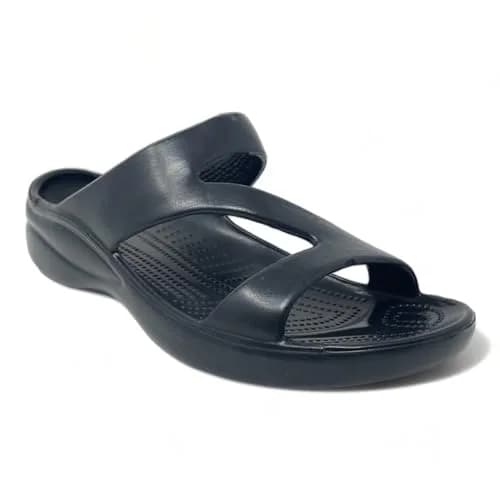 DAWGS Women's Z Sandals - Black, Size 7 | 1 inch heel for arch support, lightweight EVA comfort thumbnail 3