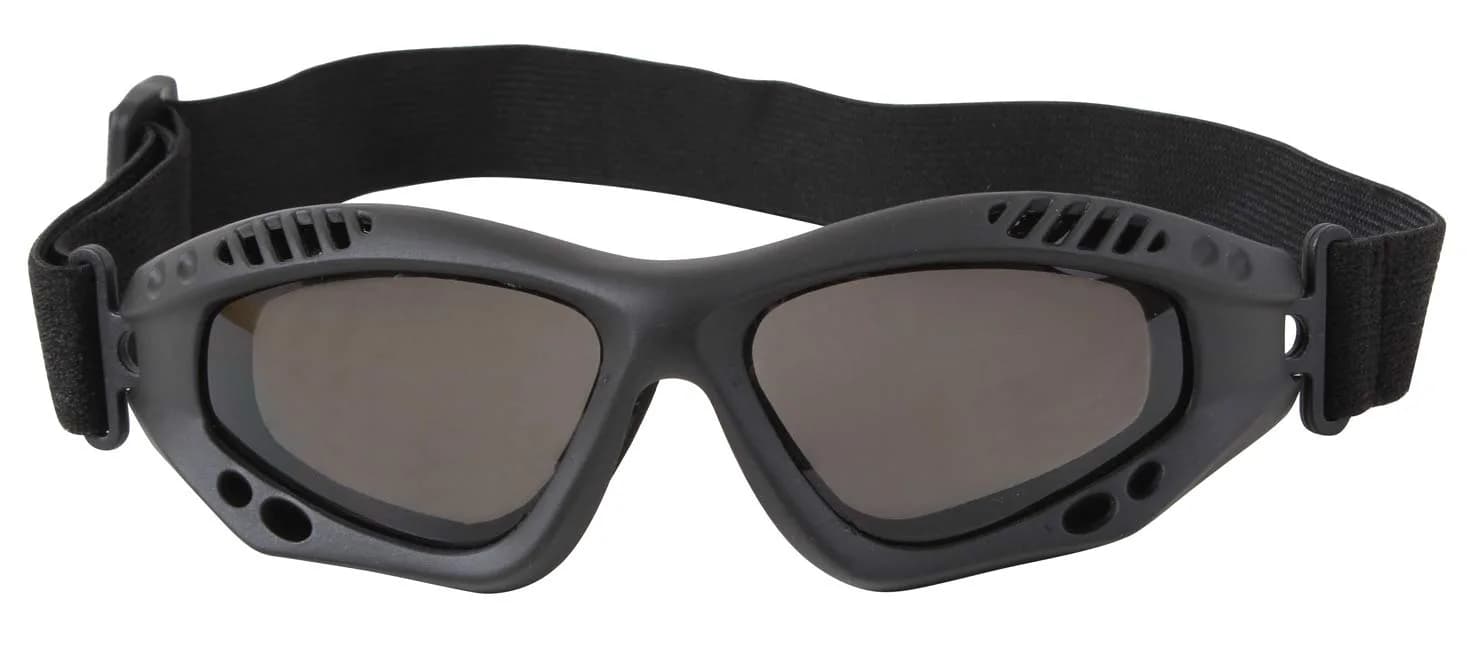 Rothco Black VenTec Tactical Goggle | UV 400 Polycarbonate Lenses, Anti-Scratch, Lightweight Comfort