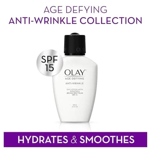 Olay Age Defying Anti-Wrinkle Day Lotion SPF 15 100ml (3.4 Fl Oz) | Broad Spectrum Sun Protection thumbnail 4