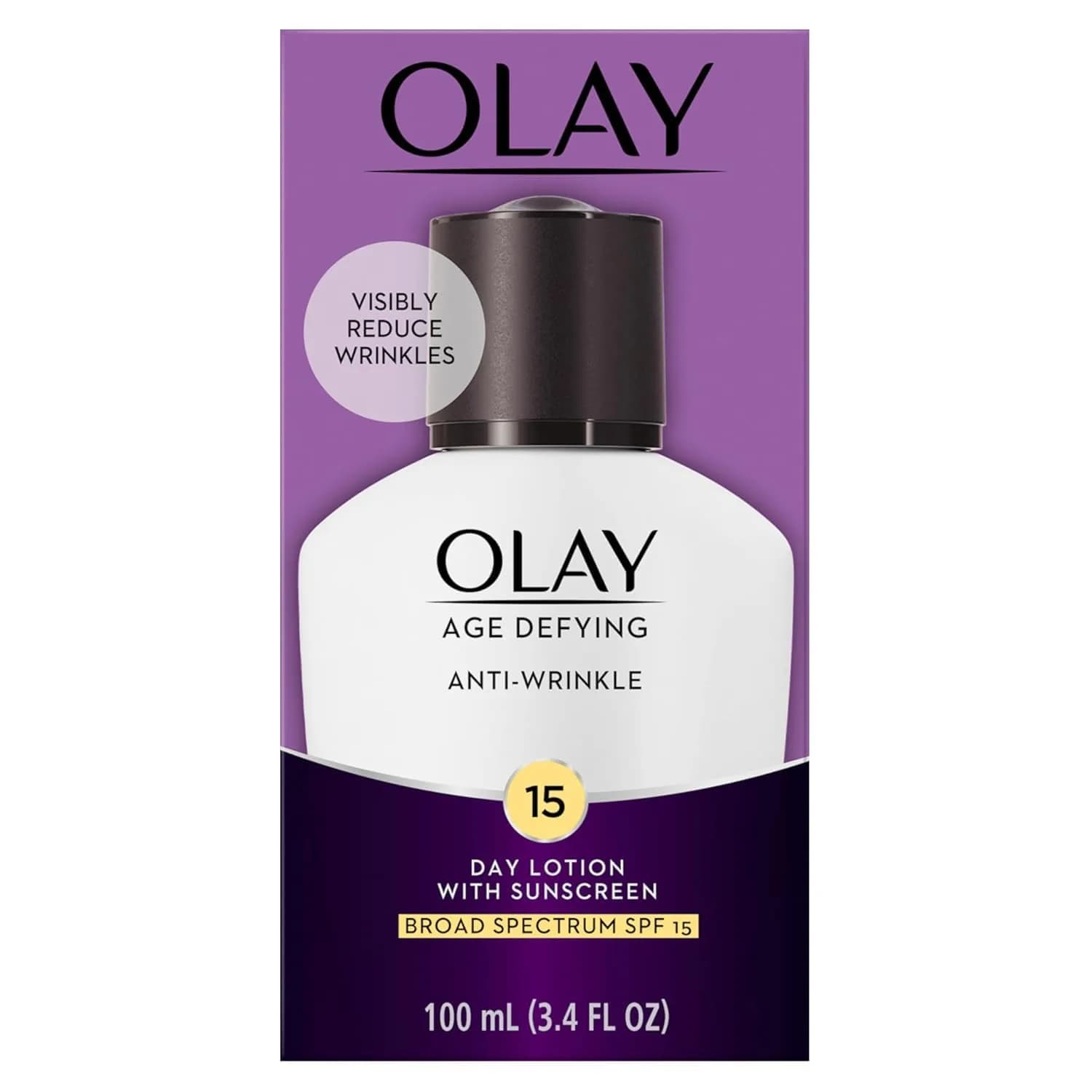 Olay Age Defying Anti-Wrinkle Day Lotion SPF 15 100ml (3.4 Fl Oz) | Broad Spectrum Sun Protection - view 2