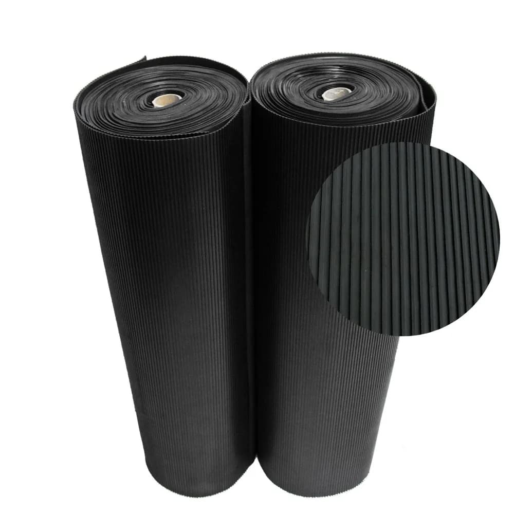 Rubber-Cal Ramp Cleat Non-Slip Rubber Mats 3 ft x 10 ft | Heavy-Duty, Water-Resistant, Ideal for Inclines
