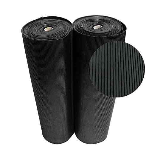 Rubber-Cal Ramp Cleat Non-Slip Rubber Mats 3 ft x 10 ft | Heavy-Duty, Water-Resistant, Ideal for Inclines thumbnail 1