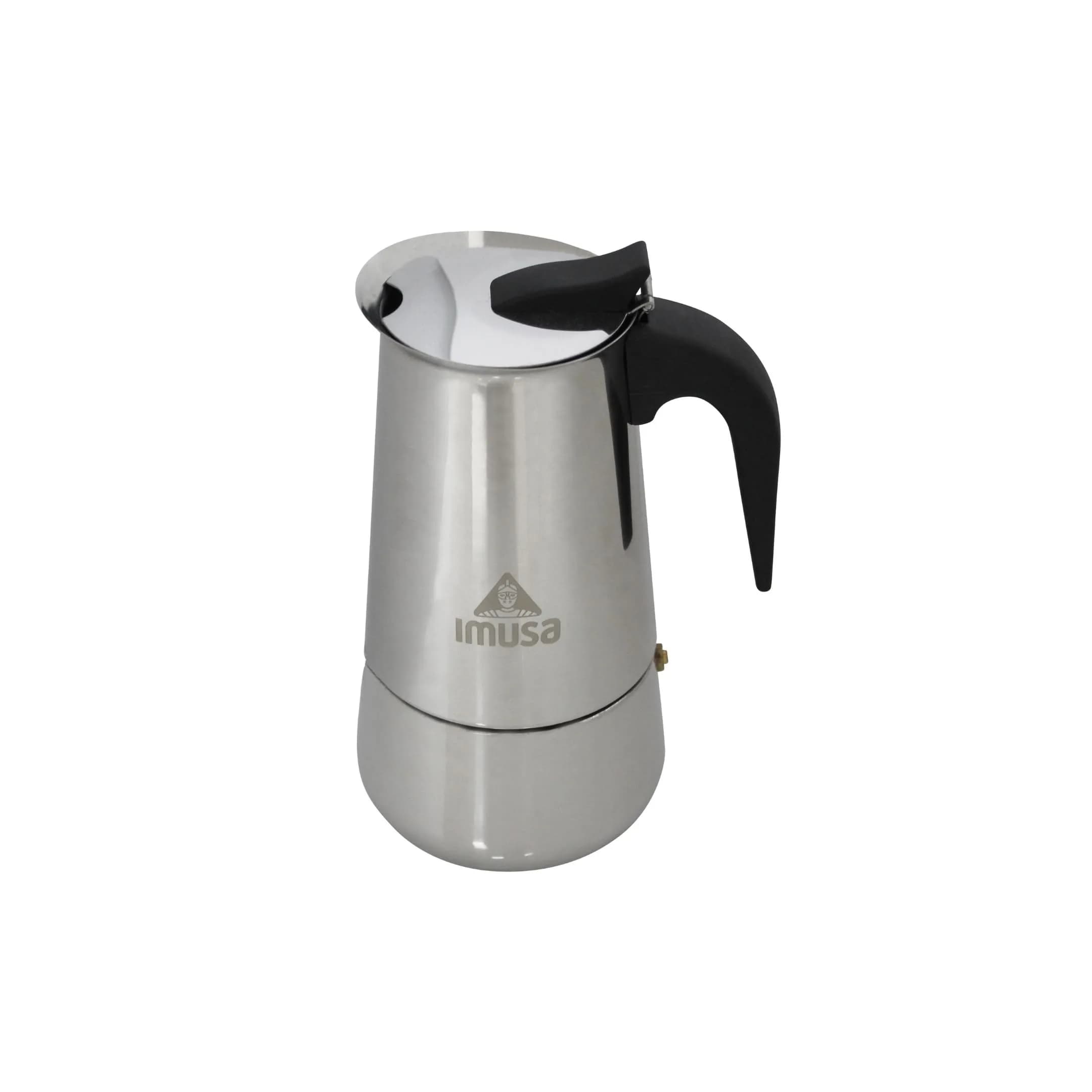 Imusa Stainless Steel 6 Cup Coffee Maker | Elegant Stovetop Espresso & Moka Pot (70-120 chars)