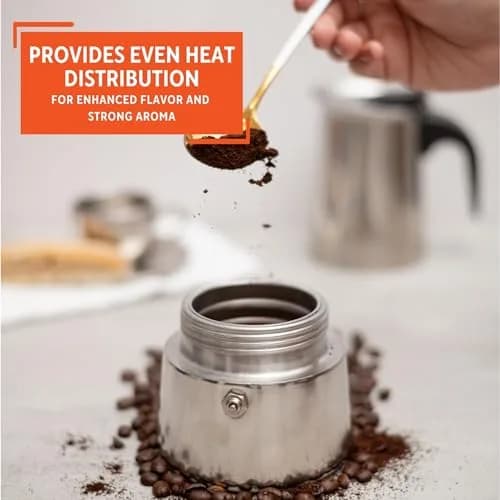 Imusa Stainless Steel 6 Cup Coffee Maker | Elegant Stovetop Espresso & Moka Pot (70-120 chars) thumbnail 4
