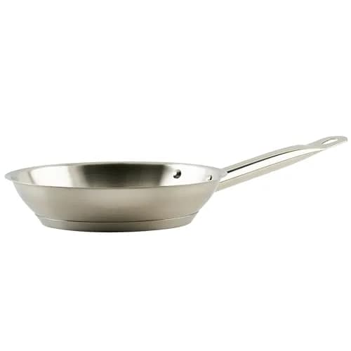 Winware 8" Stainless Steel Commercial-Grade Fry Pan | Even Heat Distribution & Induction Compatible thumbnail 1