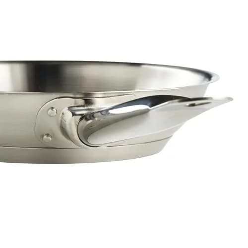 Winware 8" Stainless Steel Commercial-Grade Fry Pan | Even Heat Distribution & Induction Compatible thumbnail 4