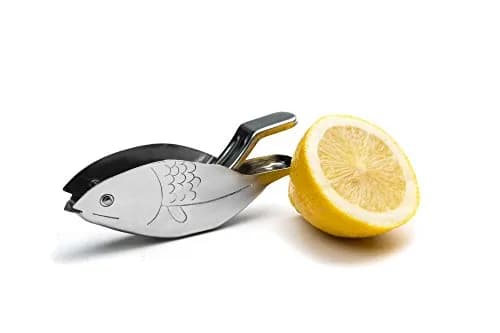 Fox Run Fish Shaped Lemon Squeezer 3.1 cm (1.25 in) | Stainless Steel, Pit-Free Citrus Juice thumbnail 5