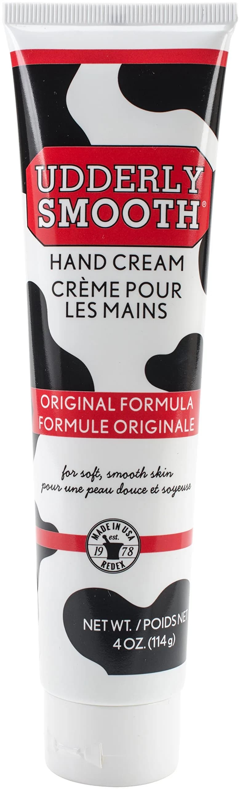 UDDERLY SMOOTH Creme Hand Lotion 118ml (4 Ounce) | Greaseless & Stainless for Dry Skin — 4 Ounce