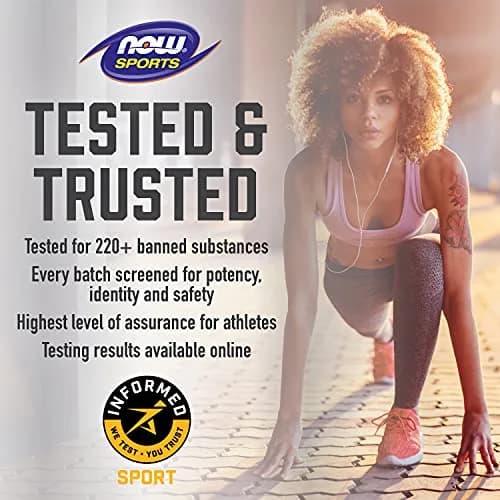 NOW Sports Beta-Alanine 750 mg | Delays Muscle Fatigue & Boosts Endurance, 120 Veg Caps thumbnail 4