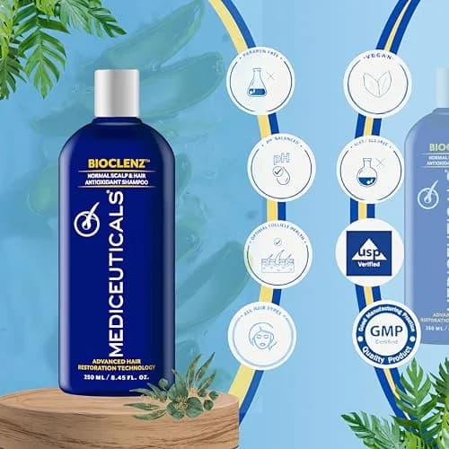 Mediceuticals Bioclenz Shampoo 250ml (8.45 Fl Oz) | Anti-Hair Loss Formula for Men & Women thumbnail 6