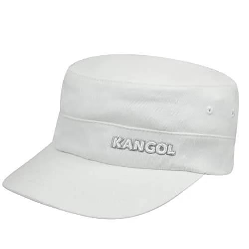 Kangol Cotton Twill Army Cap, Small/Medium, White | Military Style Fashion Hat thumbnail 1