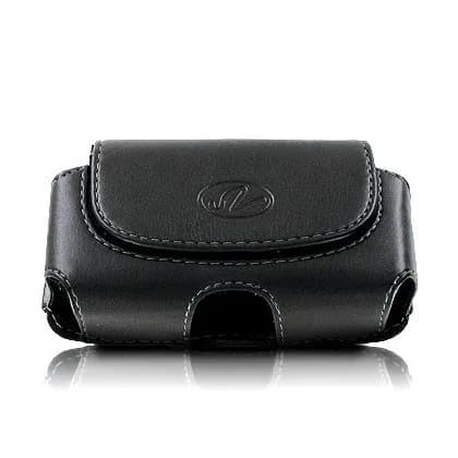 NEM Extra Small Universal Horizontal Leather Cell Phone Pouch with Belt Loop & Clip | Fits Phones up to 2.2 x 3.75 x 2.2 inches thumbnail 2