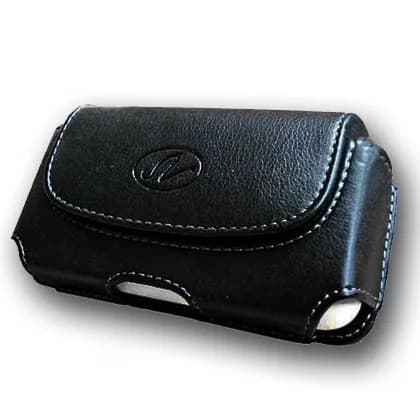 NEM Extra Small Universal Horizontal Leather Cell Phone Pouch with Belt Loop & Clip | Fits Phones up to 2.2 x 3.75 x 2.2 inches thumbnail 6