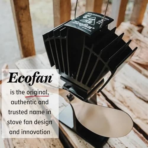 Ecofan AirMax Heat Powered Stove Fan | 175 CFM Airflow, Nickel Finish, Classic Design thumbnail 4